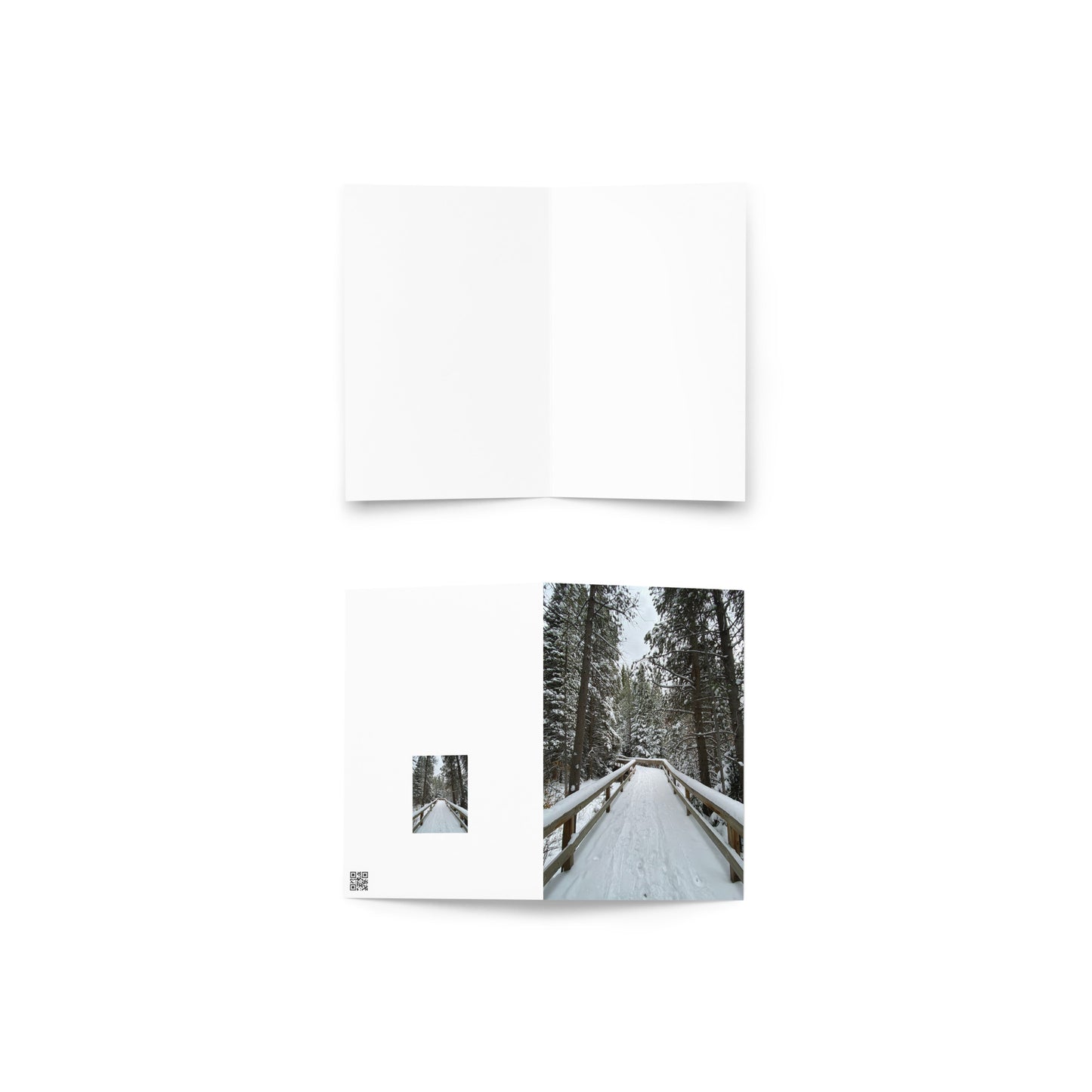 Colorado Snowy Path Blank Greeting card