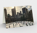 Central Park Skating Note Cards — NYC Winter Greeting Cards (Set of 3)