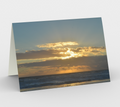 Ocean Sunrise Note Cards — Coastal Greeting Cards (Set of 3)