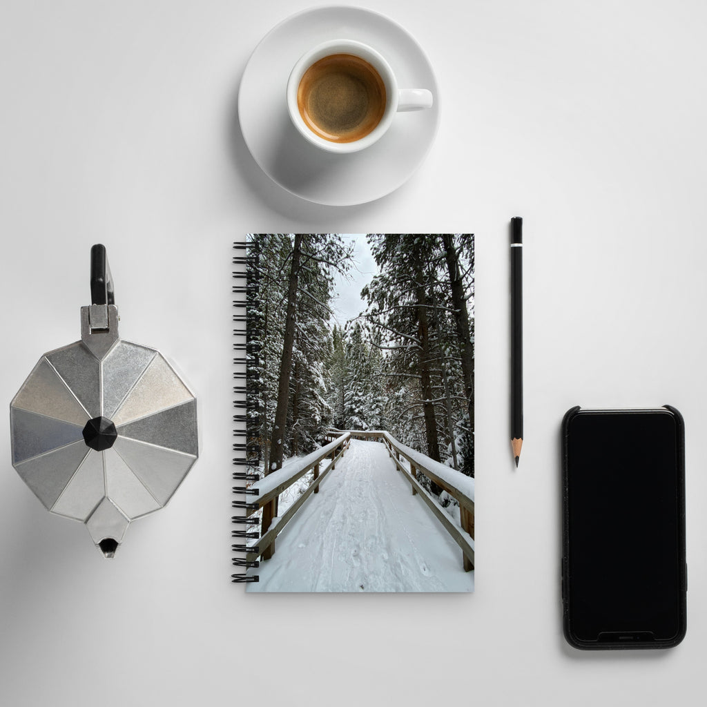 Snowy Path Spiral Notebook